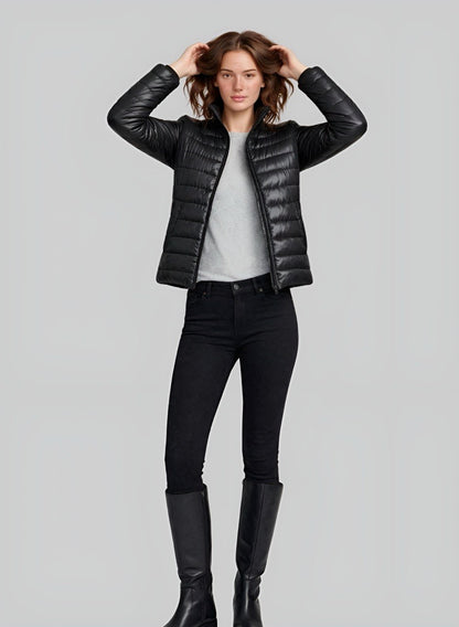 Chaqueta acolchada semibrillante para mujer INOLVIDABLE