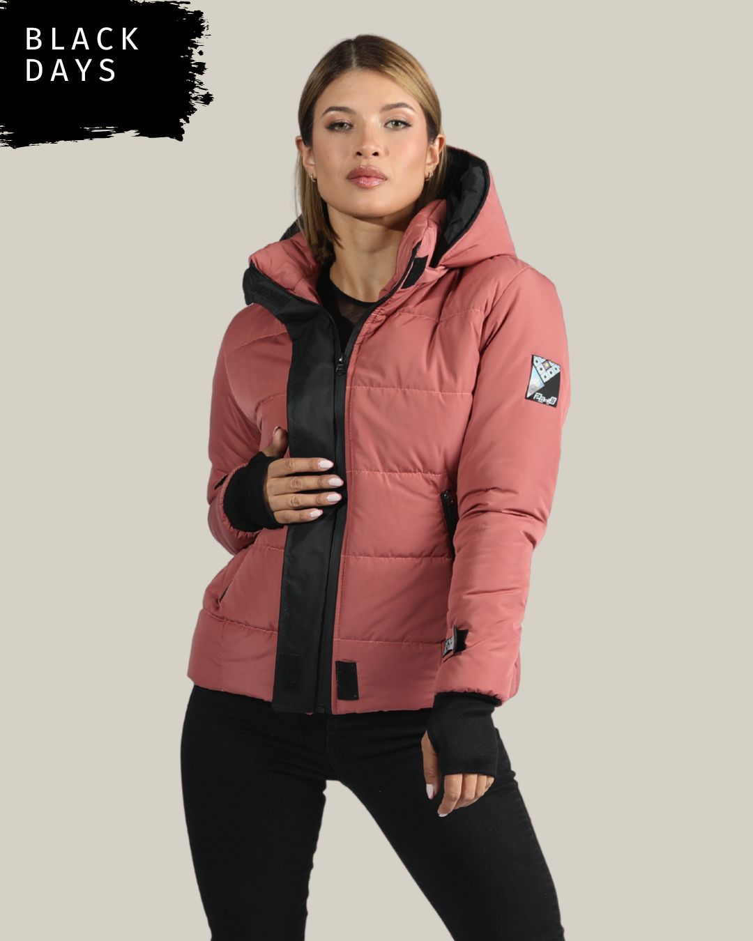Chaqueta acolchada fearless con guantes ajustables INOLVIDABLE
