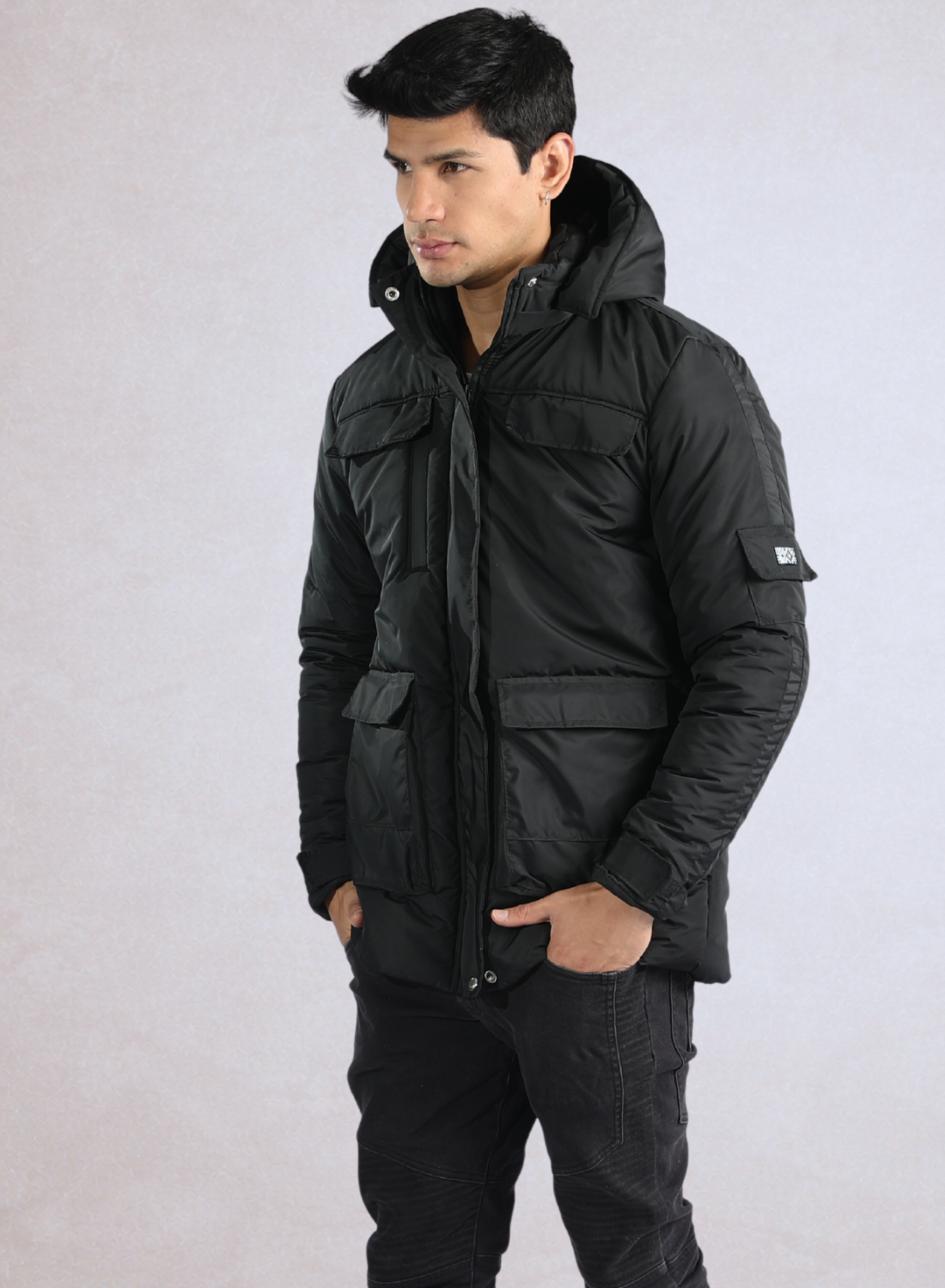Gaban parka acolchado bicolor para hombre INOLVIDABLE