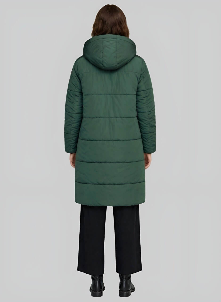 Gabán largo acolchado para mujer semi oversize Titán INOLVIDABLE