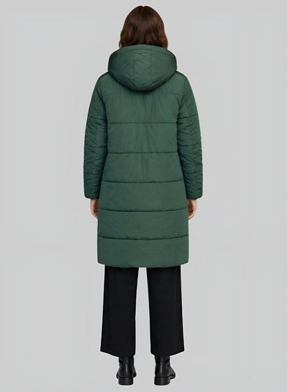 Gabán largo acolchado para mujer semi oversize Titán INOLVIDABLE