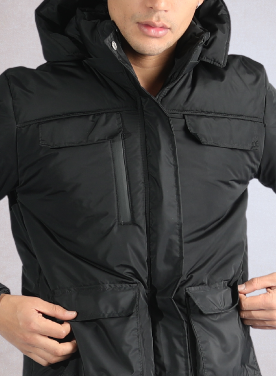 Gaban parka acolchado bicolor para hombre INOLVIDABLE