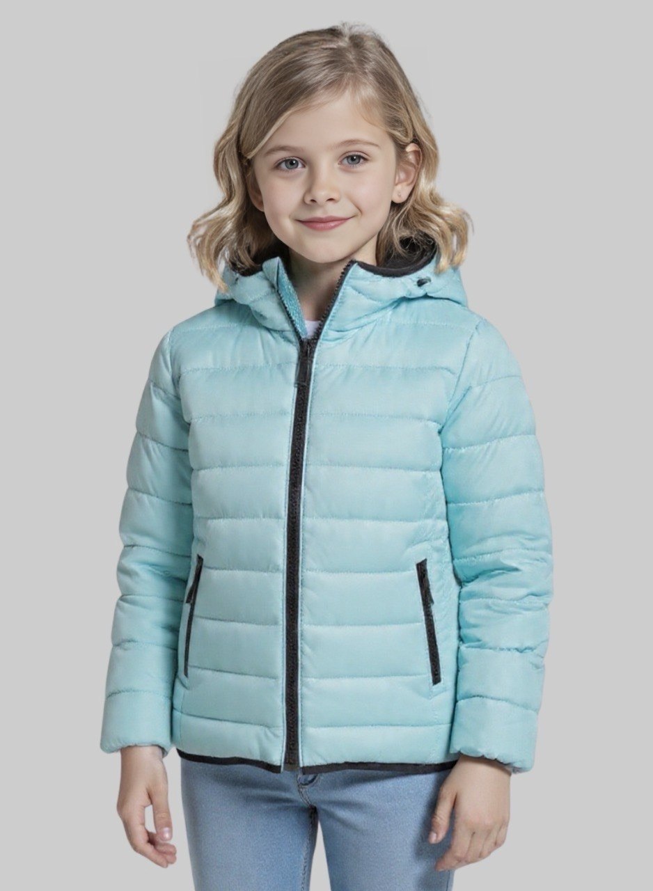 Chaqueta acolchada semibrillanete para niña INOLVIDABLE
