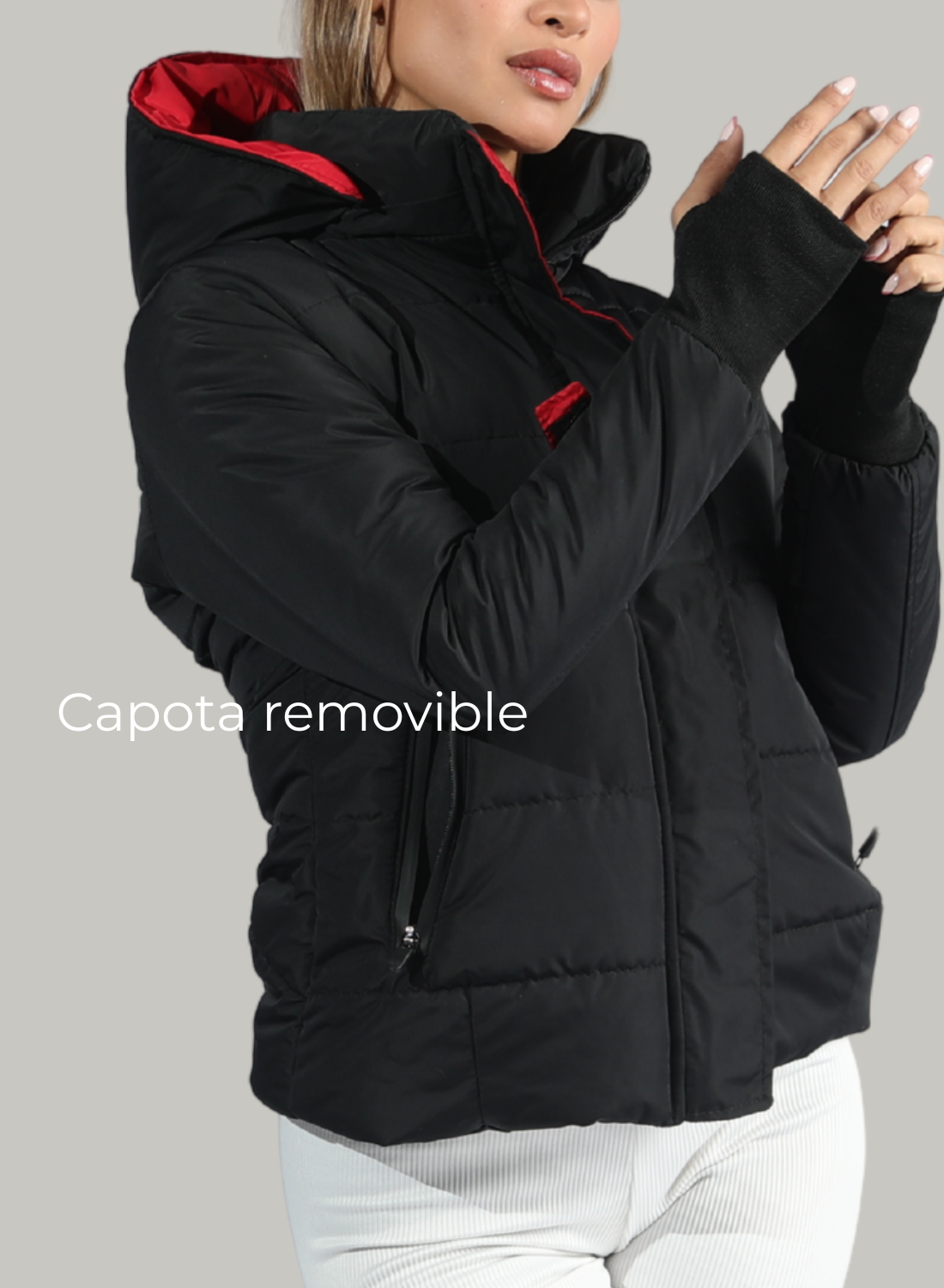 Chaqueta acolchada fearless con guantes ajustables INOLVIDABLE