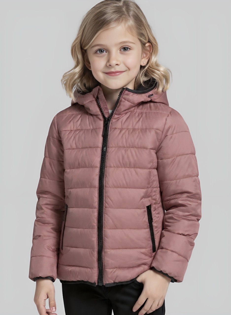 Chaqueta acolchada semibrillanete para niña INOLVIDABLE
