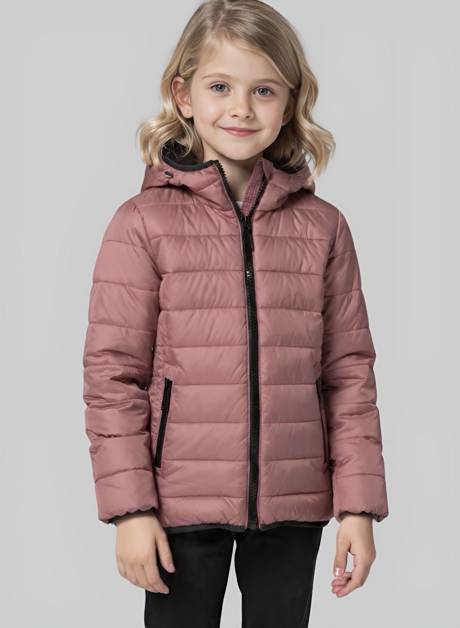 Chaqueta acolchada semibrillanete para niña INOLVIDABLE