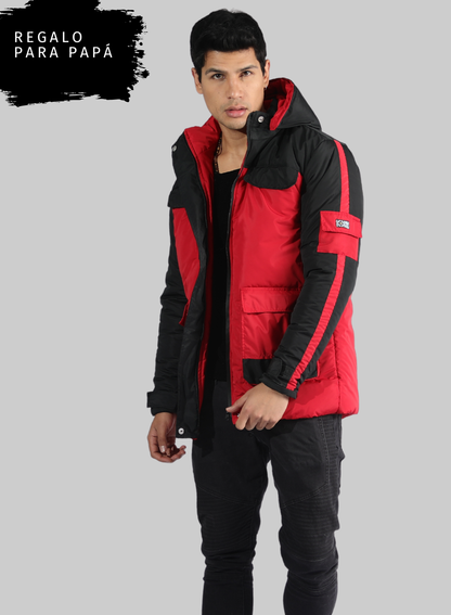 Gaban parka acolchado bicolor para hombre INOLVIDABLE