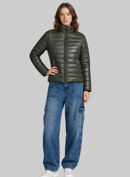 Chaqueta acolchada semibrillante para mujer INOLVIDABLE