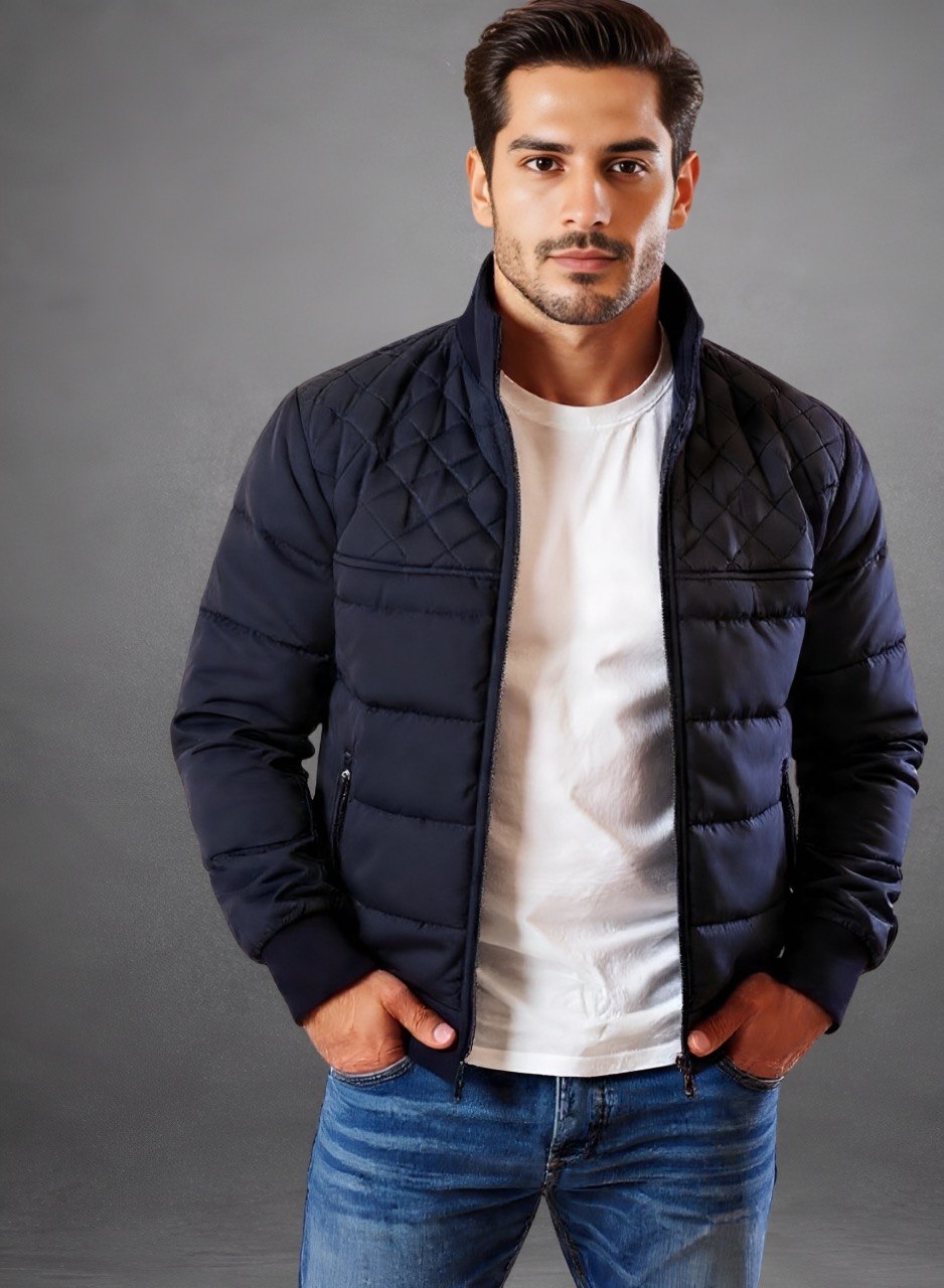 Chaqueta acolchada azul clasic para hombre INOLVIDABLE