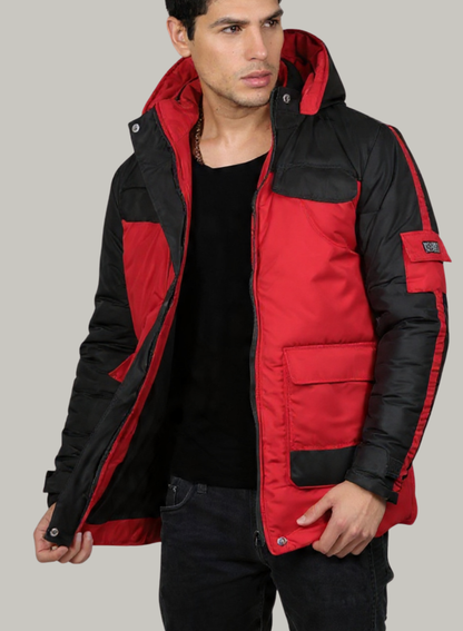 Gaban parka acolchado bicolor para hombre INOLVIDABLE