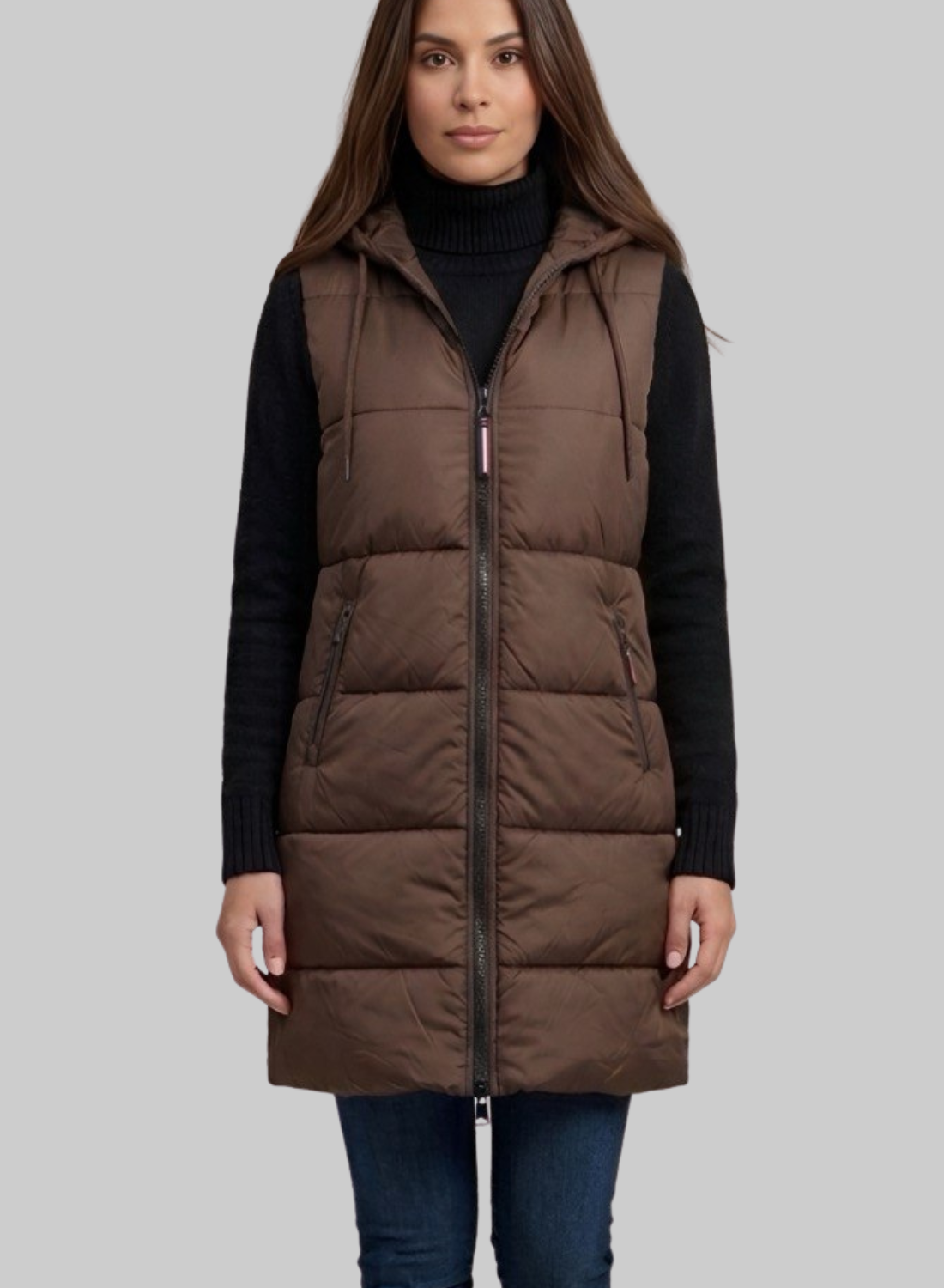 Chaleco largo acolchado para mujer INOLVIDABLE