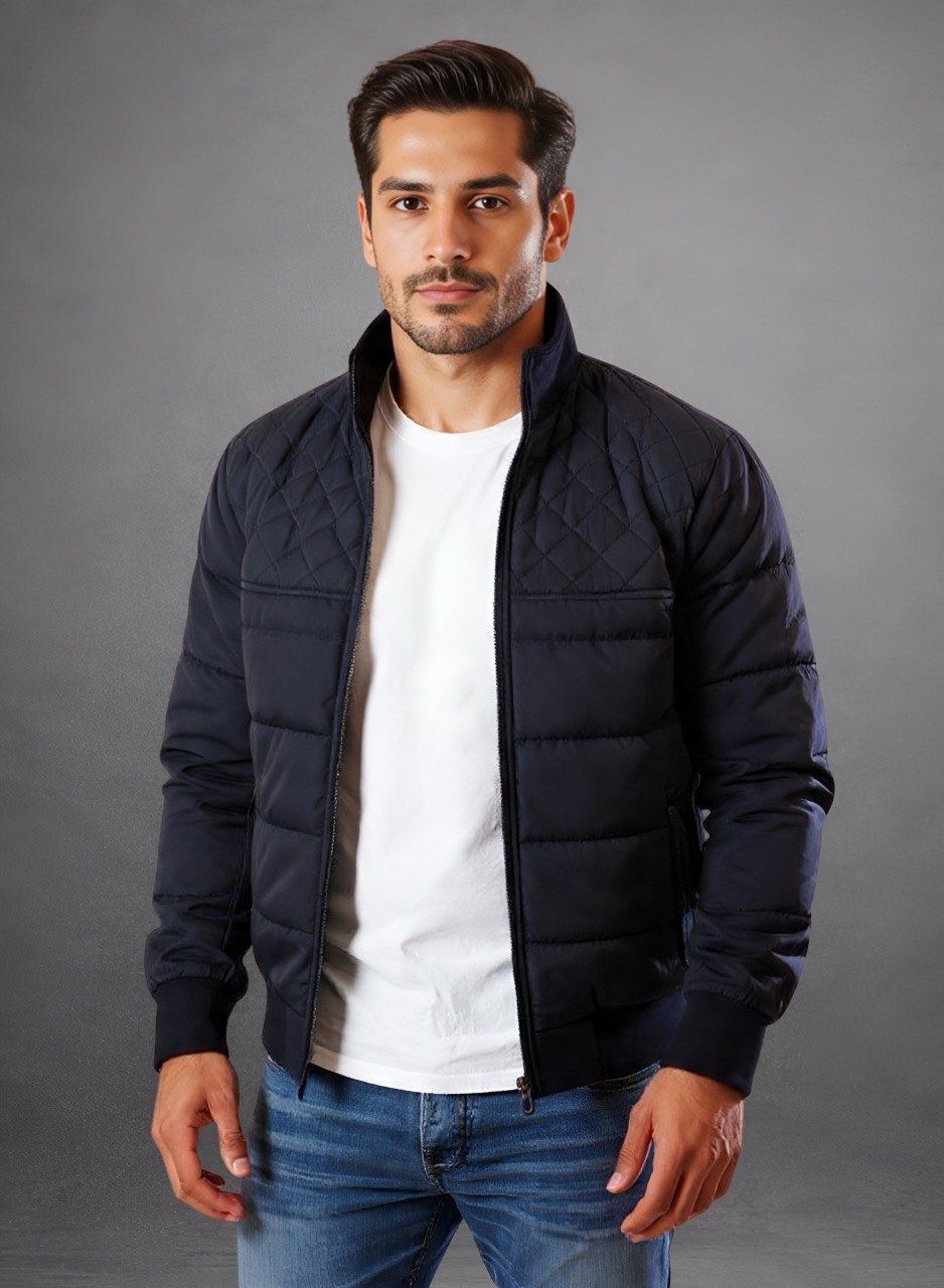Chaqueta acolchada azul clasic para hombre INOLVIDABLE