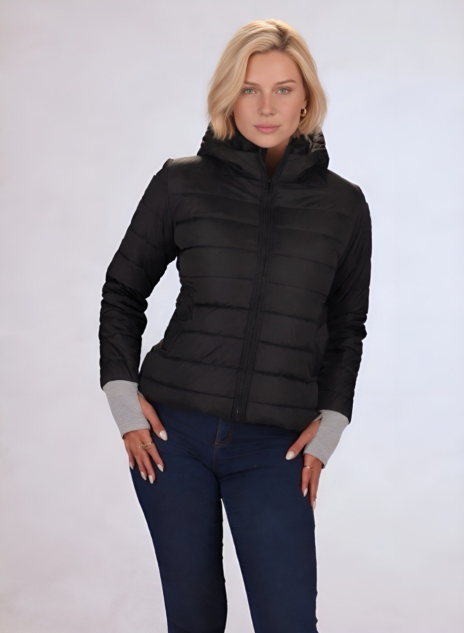 chaqueta acolchada con guantes ajustables para mujer INOLVIDABLE