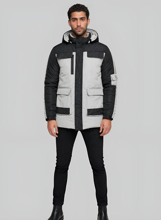 Gaban parka acolchado bicolor para hombre INOLVIDABLE
