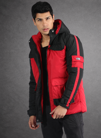 Gaban parka acolchado bicolor para hombre INOLVIDABLE