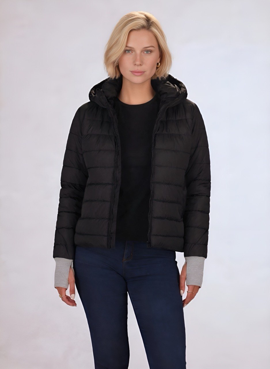 chaqueta acolchada con guantes ajustables para mujer INOLVIDABLE