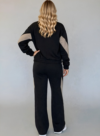 Set deportivo Negro de chaqueta