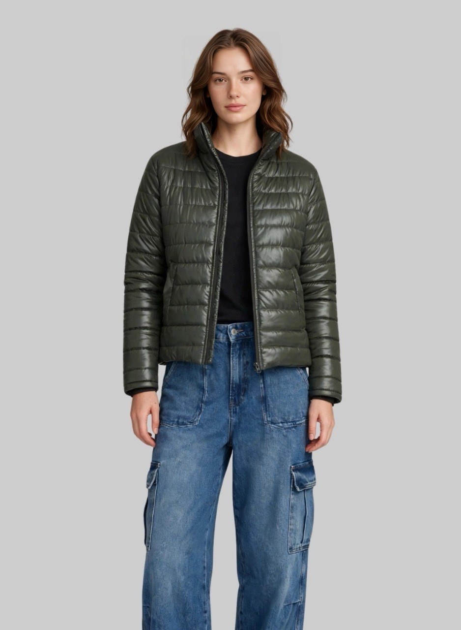 Chaqueta acolchada semibrillante para mujer INOLVIDABLE