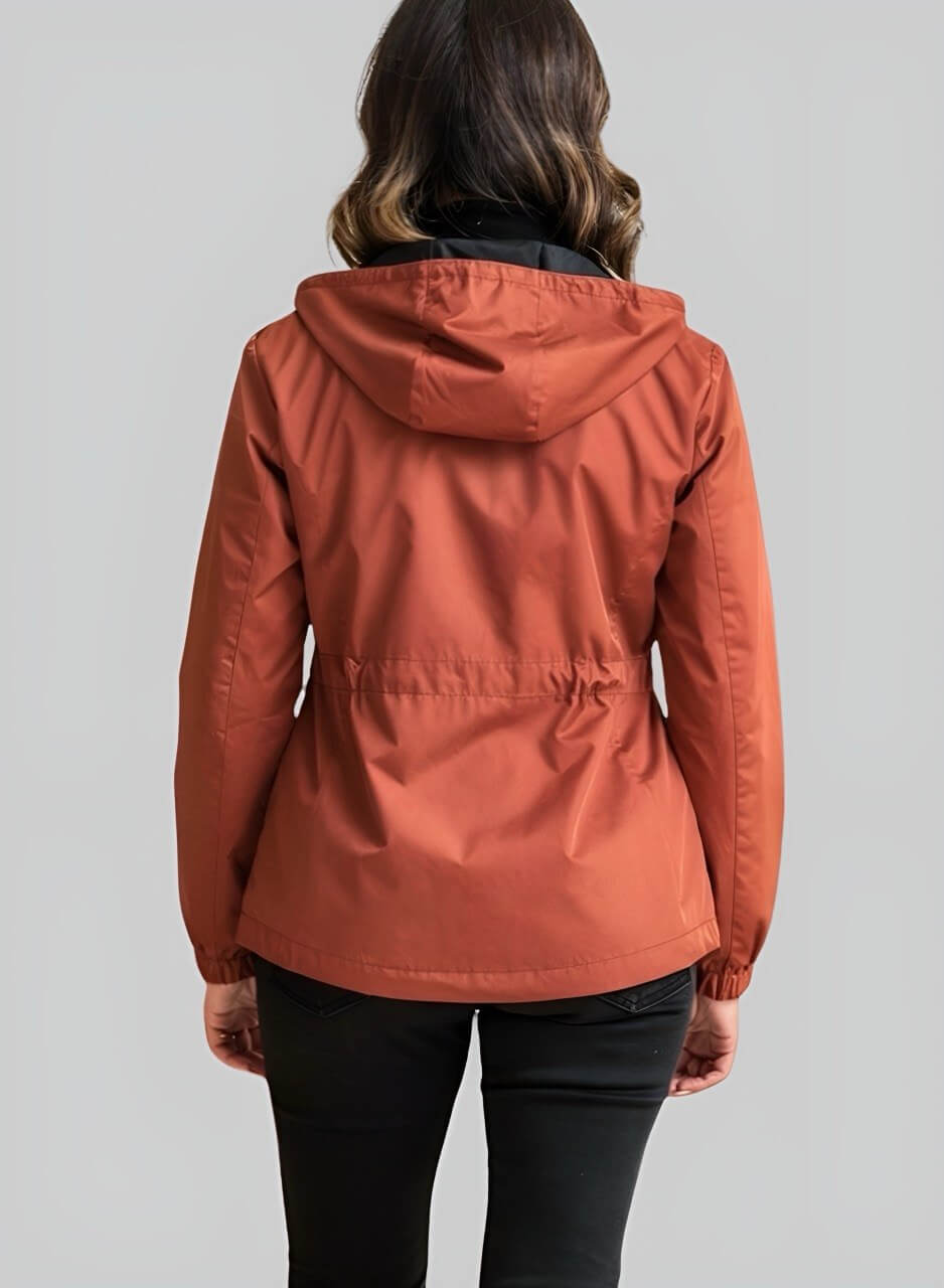 Chaqueta ligera terracota aurora para mujer INOLVIDABLE