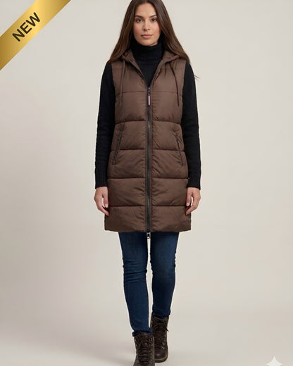 Chaleco largo acolchado para mujer INOLVIDABLE