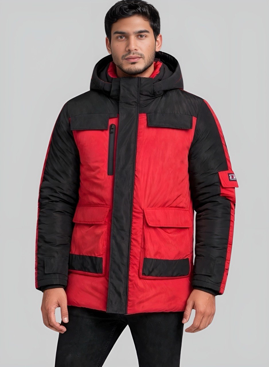 Gaban parka acolchado bicolor para hombre INOLVIDABLE