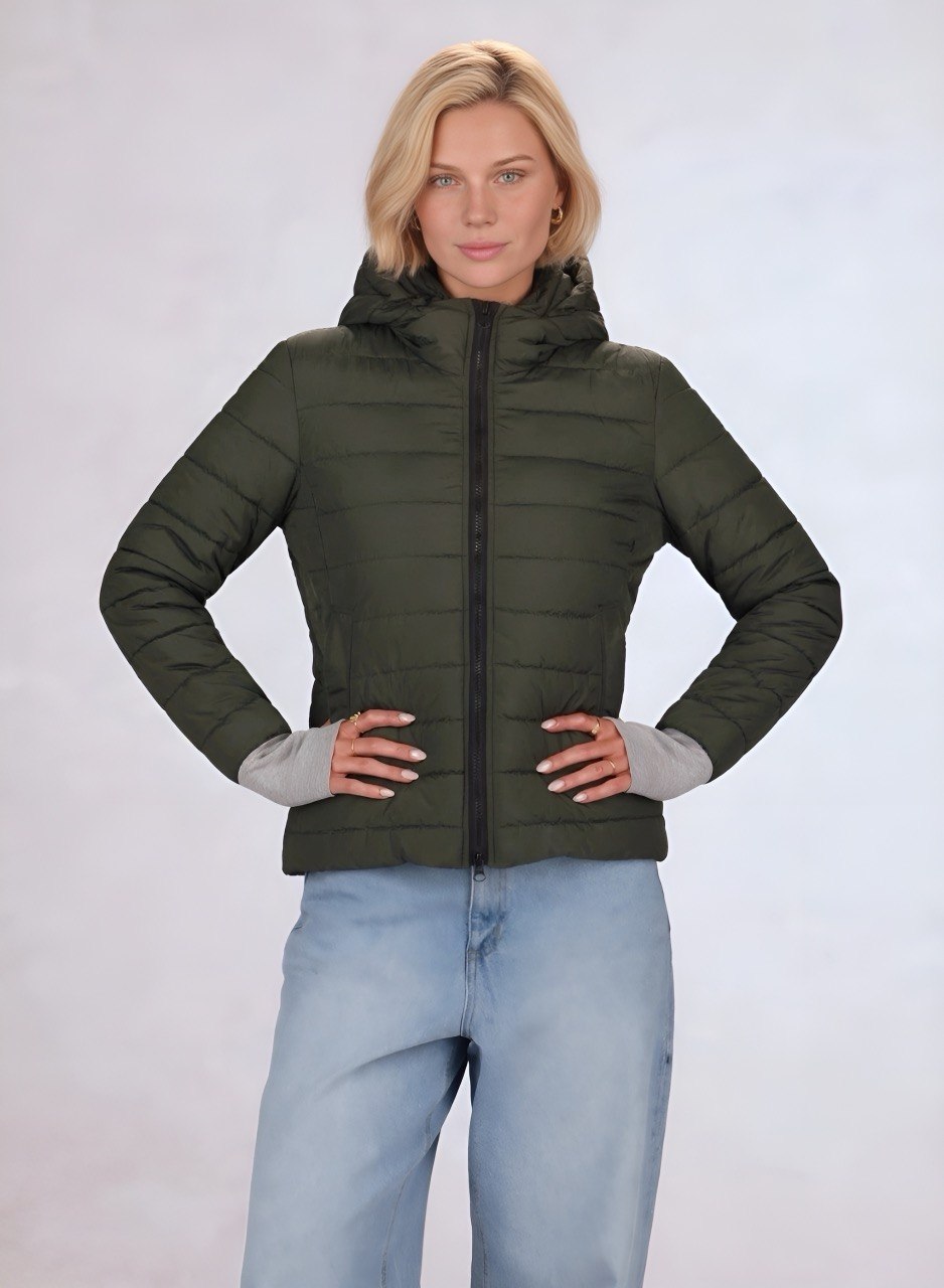chaqueta acolchada con guantes ajustables para mujer INOLVIDABLE