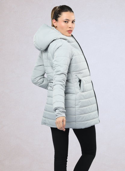Gaban largo acolchado con guantes ajustables para mujer INOLVIDABLE