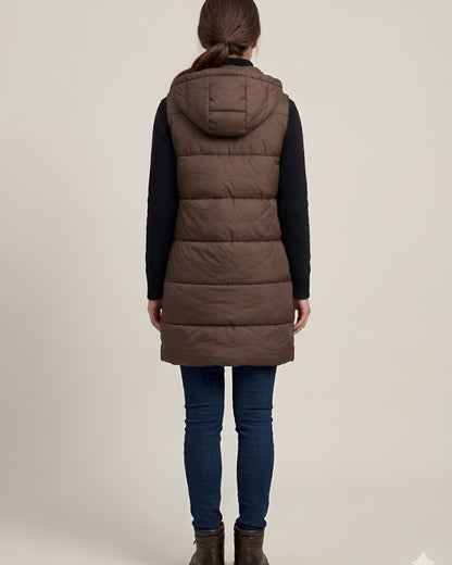 Chaleco largo acolchado para mujer INOLVIDABLE
