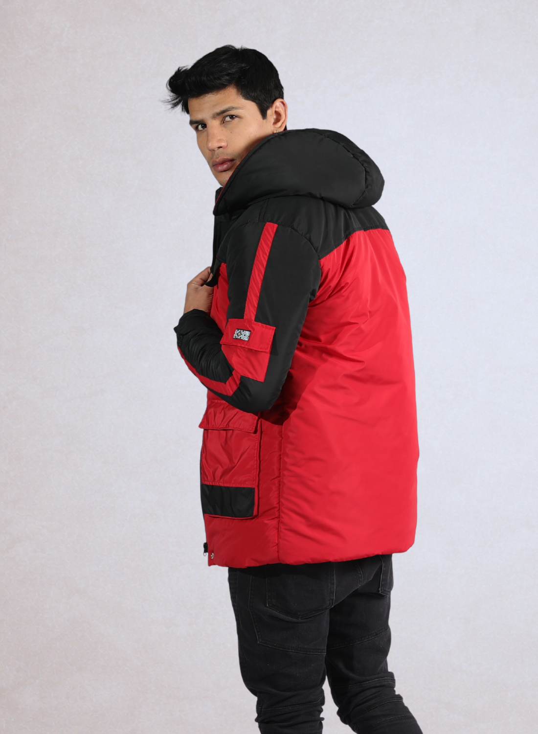 Gaban parka acolchado bicolor para hombre INOLVIDABLE