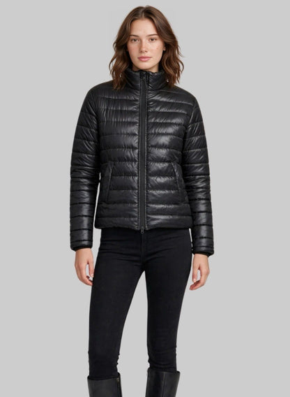 Chaqueta acolchada semibrillante para mujer INOLVIDABLE