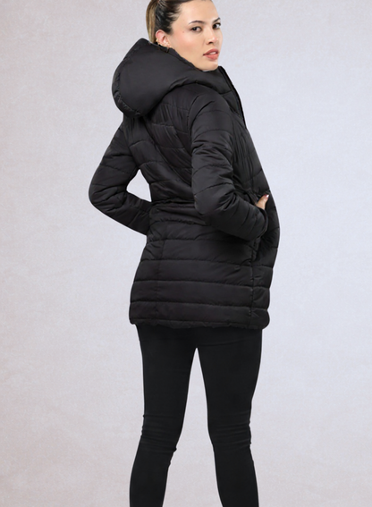 Gaban largo acolchado con guantes ajustables para mujer INOLVIDABLE
