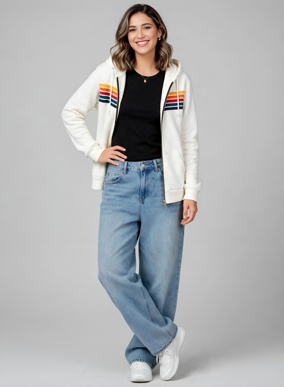 Chaqueta de Algodón Arcoíris