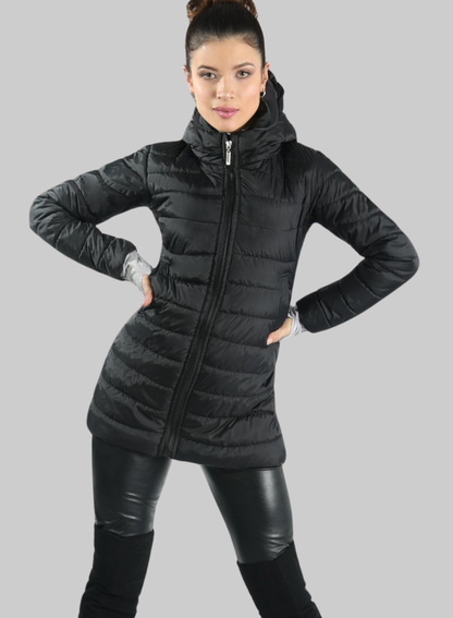 Gaban largo acolchado con guantes ajustables para mujer INOLVIDABLE