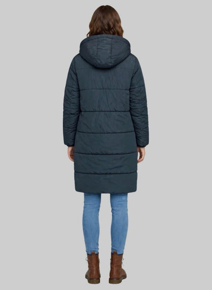 Gabán largo acolchado para mujer semi oversize Titán INOLVIDABLE