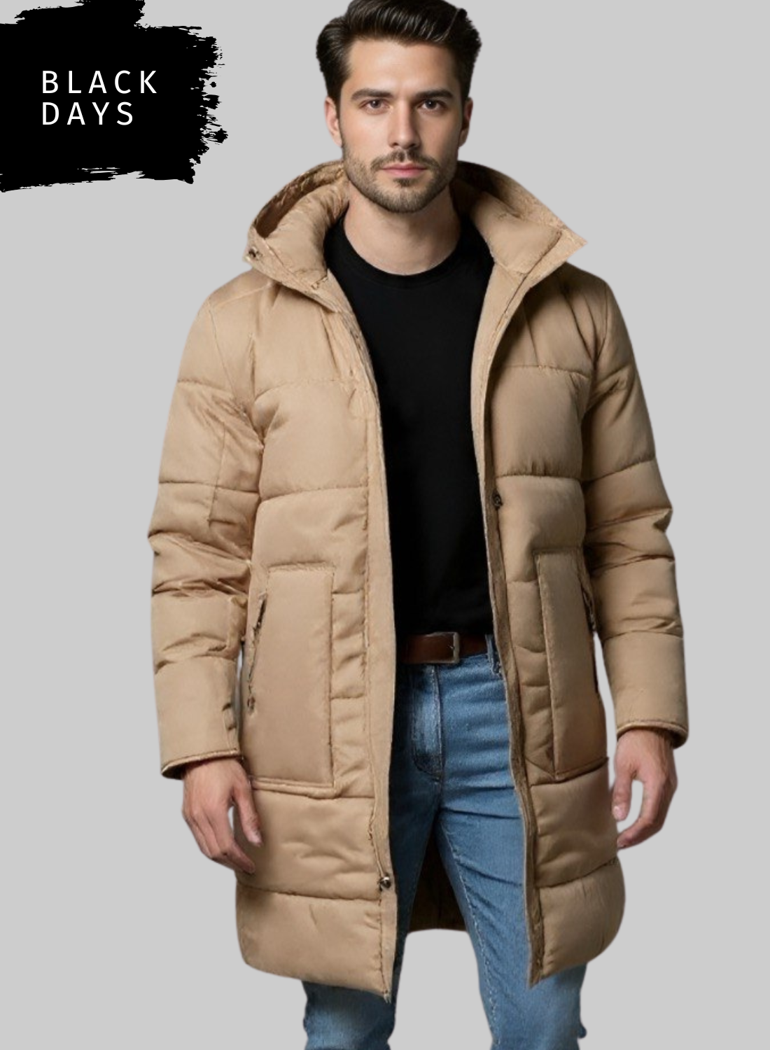 Gaban largo acolchado para hombre INOLVIDABLE
