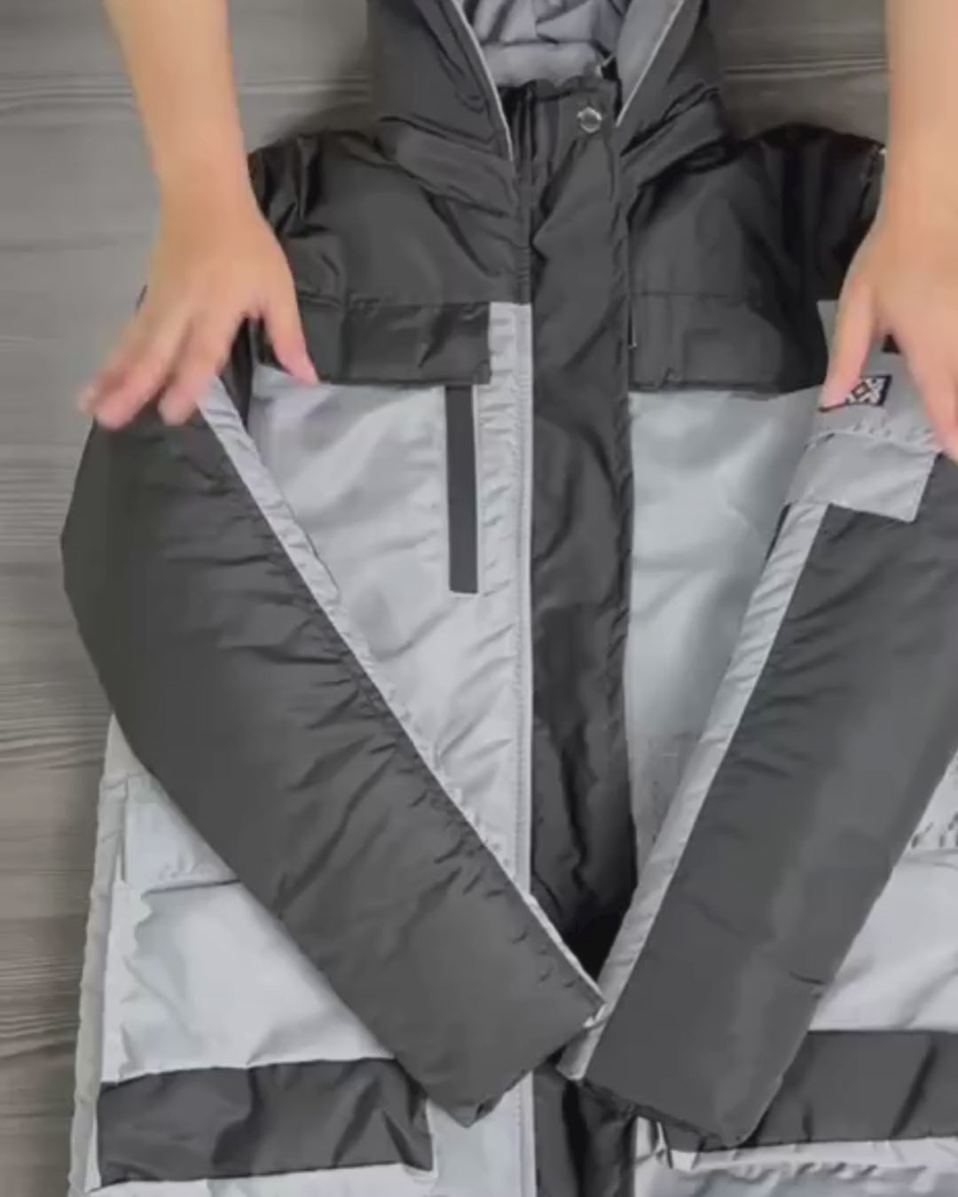 Gaban parka acolchado bicolor para hombre INOLVIDABLE