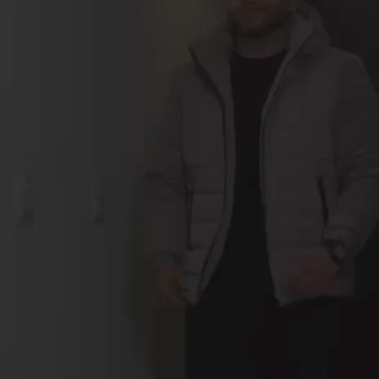 Chaqueta acolchada gris claro para hombre EMPORIA INOLVIDABLE